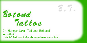 botond tallos business card